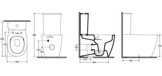 Чаша унитаза ALLEN BRAU Fantasy 4.11009.31 черный матовый